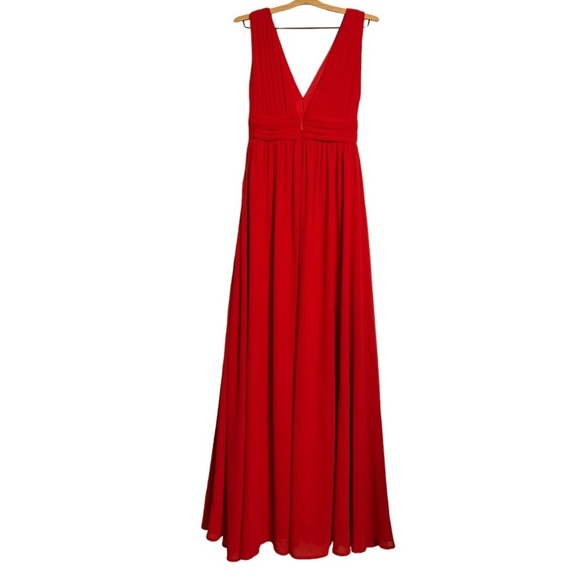 Lulu’s Heavenly Hues Red Maxi Dress Medium (sz 6-8) - Picture 6 of 10